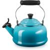 Le Creuset Enamel On Steel Whistling Tea Kettle, 1.7 qt., Cerise(Caribbean)