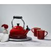 Le Creuset Enamel On Steel Whistling Tea Kettle, 1.7 qt., Cerise(Cerise)