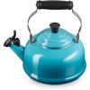 Le Creuset Enamel On Steel Whistling Tea Kettle, 1.7 qt., Cerise(Caribbean)