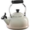 Le Creuset Enamel On Steel Whistling Tea Kettle, 1.7 qt., Cerise(Meringue)