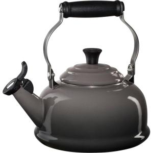 Le Creuset Enamel On Steel Whistling Tea Kettle, 1.7 qt., Cerise(Oyster)