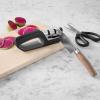 Sur La Table 2-Stage Knife & Scissor Sharpener, Black