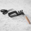 Sur La Table 2-Stage Knife & Scissor Sharpener, Black