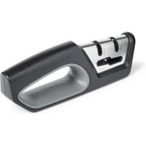 Sur La Table 2-Stage Knife & Scissor Sharpener, Black