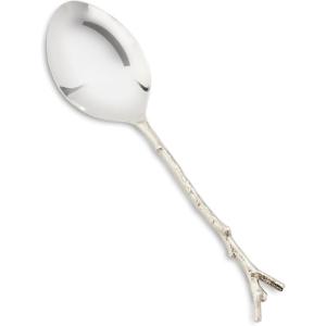 Sur La Table Twig Serving Spoon, Silver
