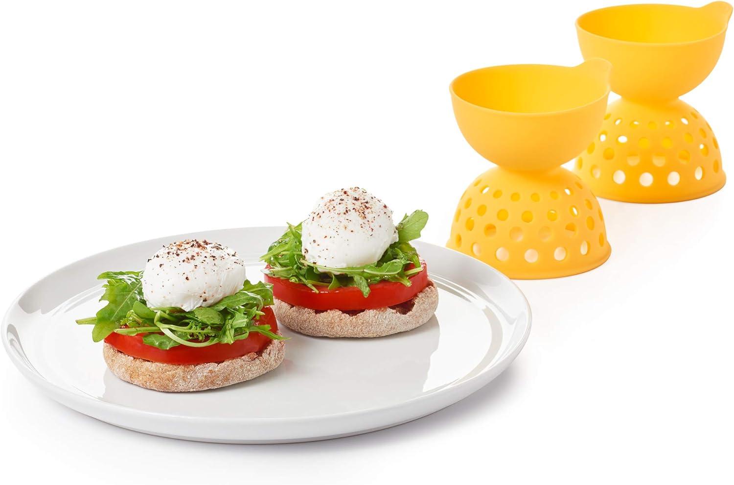 imageOXO Good Grips 2 Piece Silicone Egg Poaching Set One Size Yellow