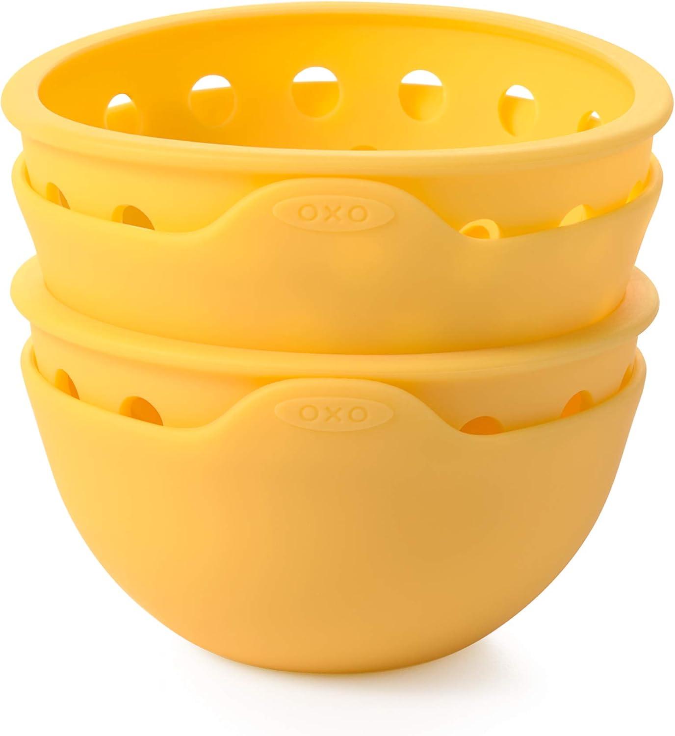 imageOXO Good Grips 2 Piece Silicone Egg Poaching Set One Size Yellow