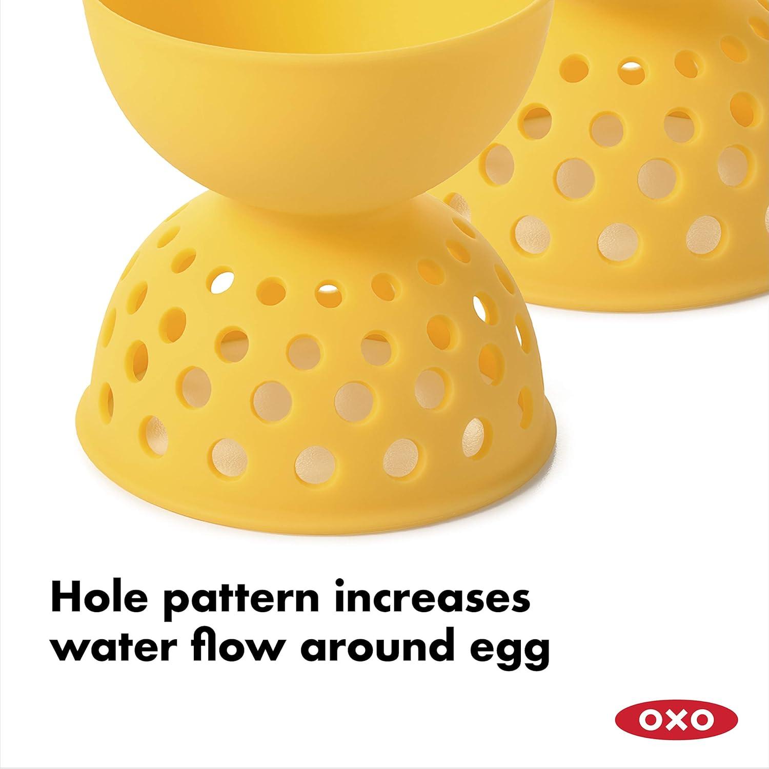 imageOXO Good Grips 2 Piece Silicone Egg Poaching Set One Size Yellow