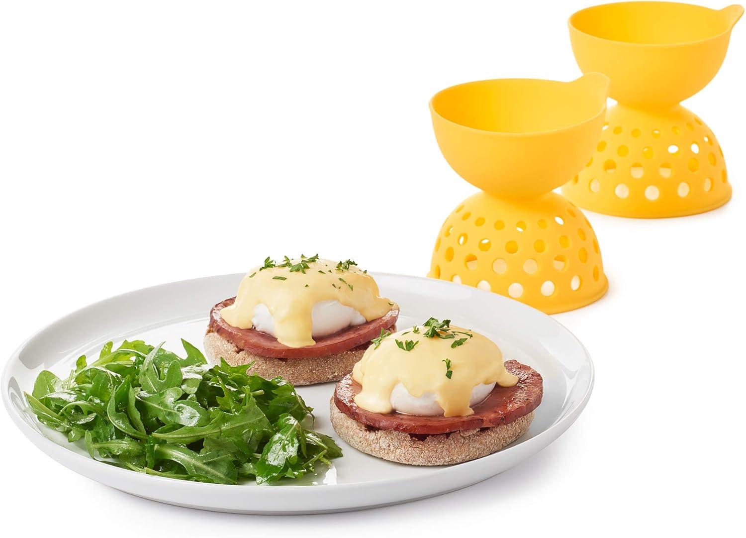imageOXO Good Grips 2 Piece Silicone Egg Poaching Set One Size Yellow