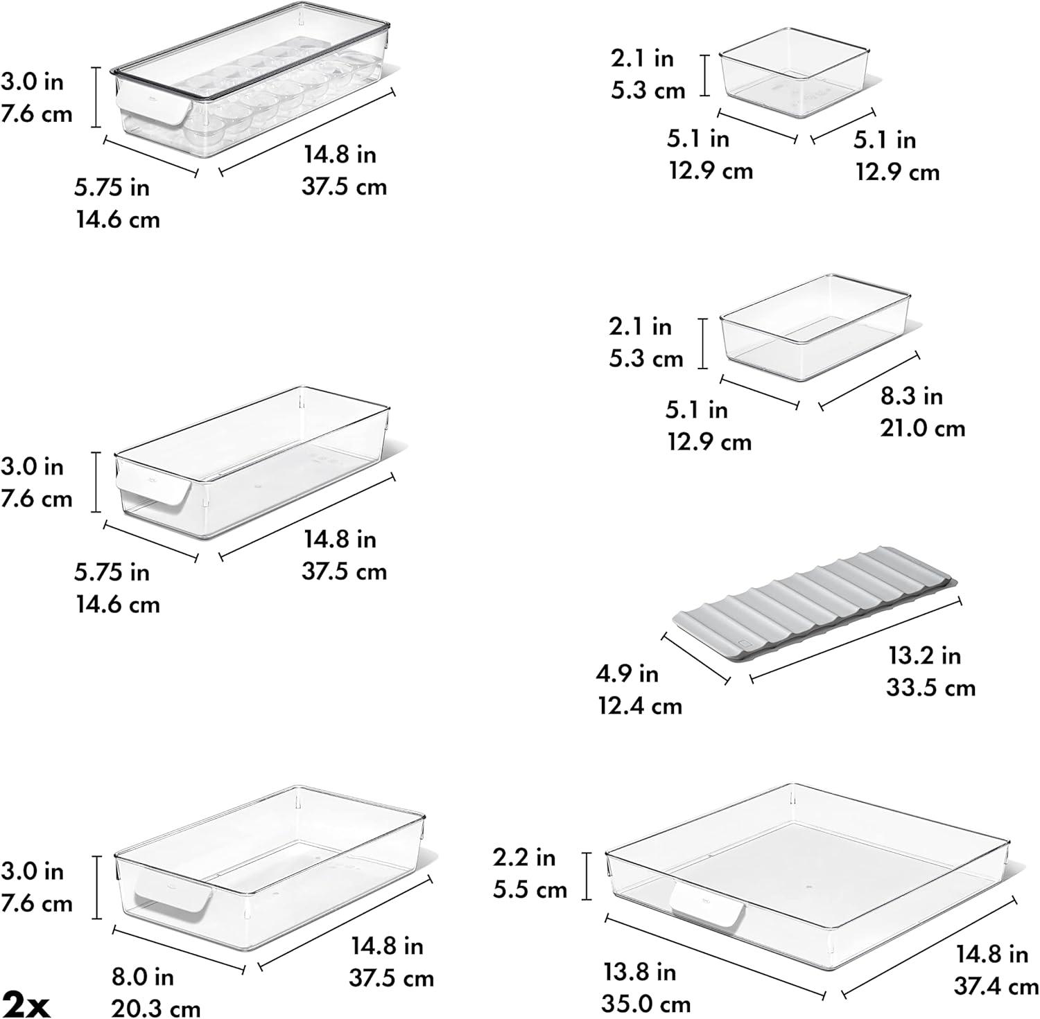 imageOXO Good Grips Adjustable Fridge Shelf Riser8 CountPack of 1