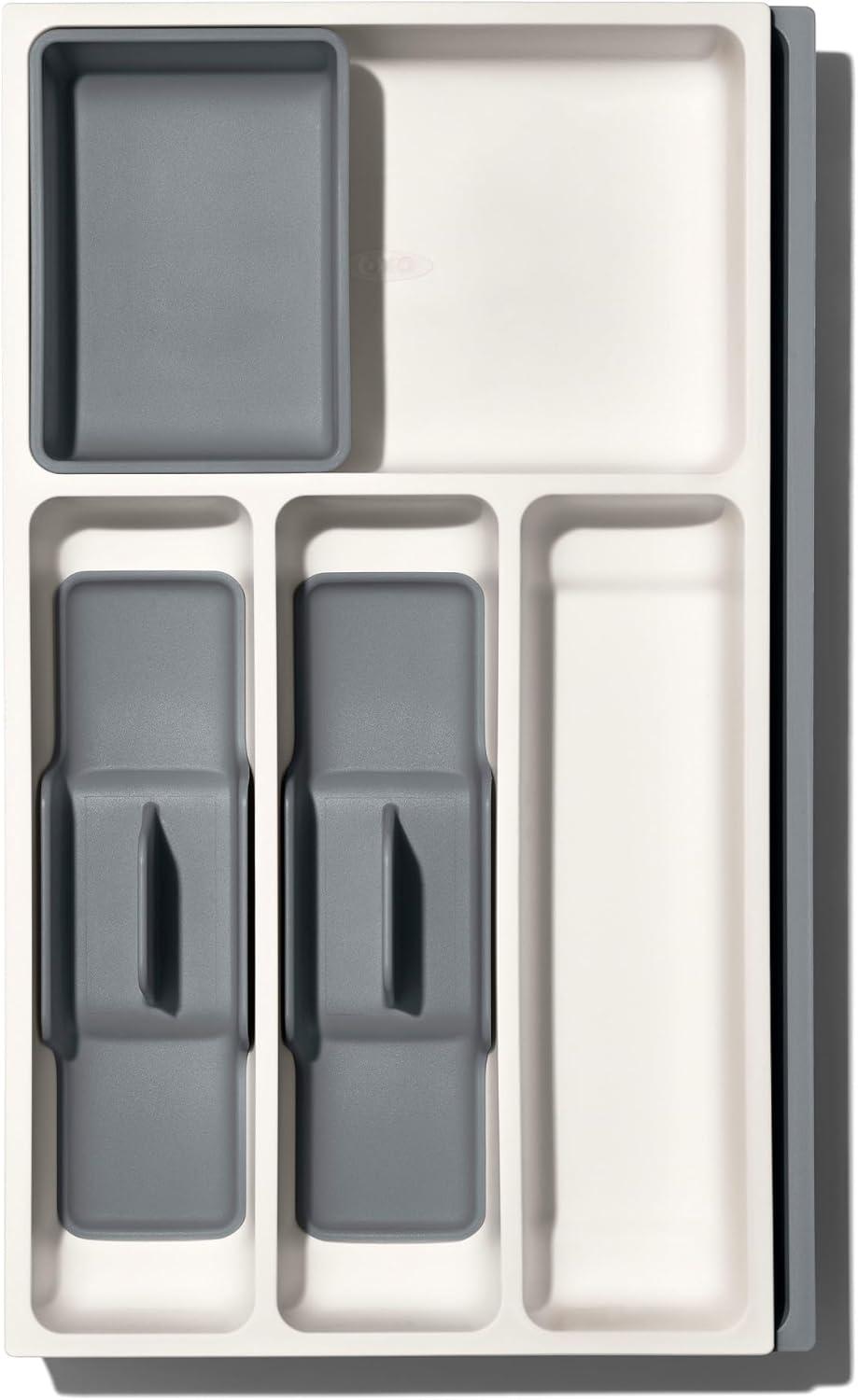 imageOXO Good Grips Drawer Large Expandable Kitchen Tool Organizer WhiteExpandable Pack of 1