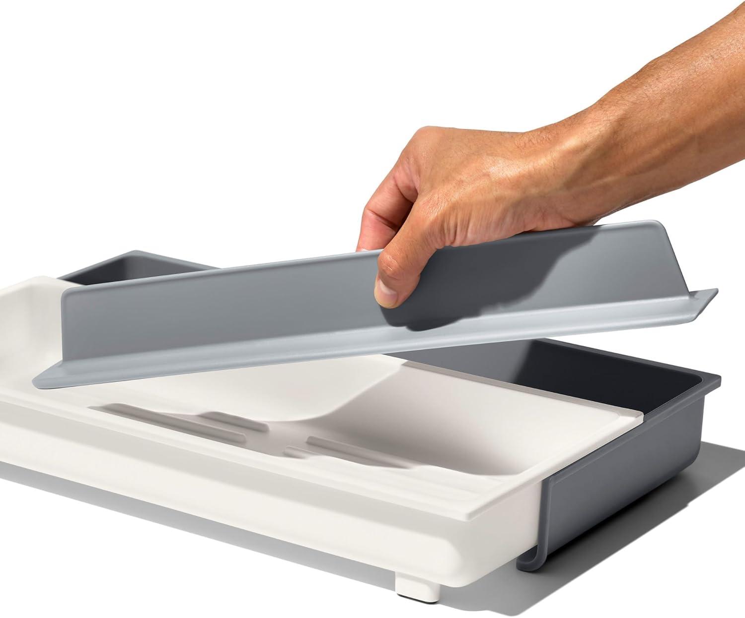 imageOXO Good Grips Drawer Large Expandable Kitchen Tool Organizer WhiteExpandable Pack of 1