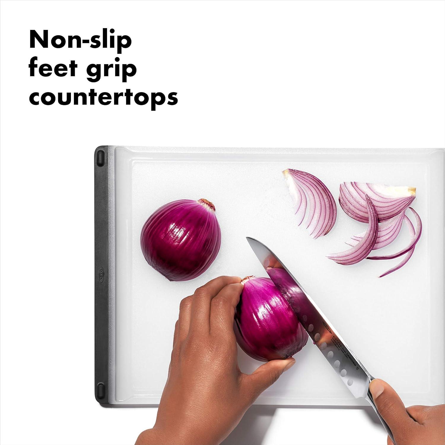 imageOXO Good Grips Plastic Utility Cutting BoardEveryday Cutting Board
