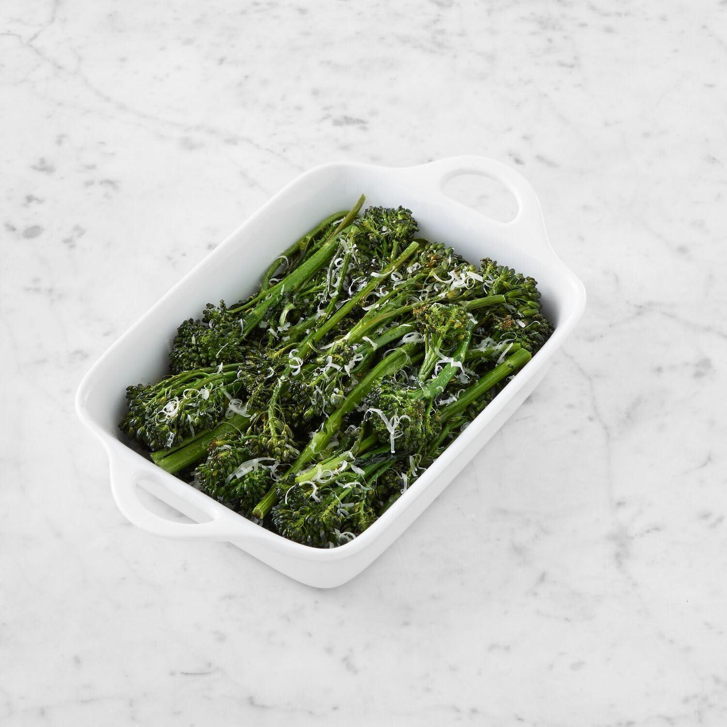 imageSur La Table 1 Qt Porcelain Baking Dish Rectangular Casserole Baker for Pasta Roasted Veggies amp Desserts Classic White Glaze Oven to Table Nesting Bakeware Dishwasher