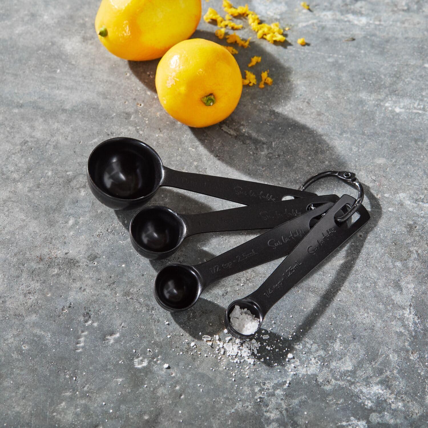 imageSur La Table Black Measuring Spoons Set of 4