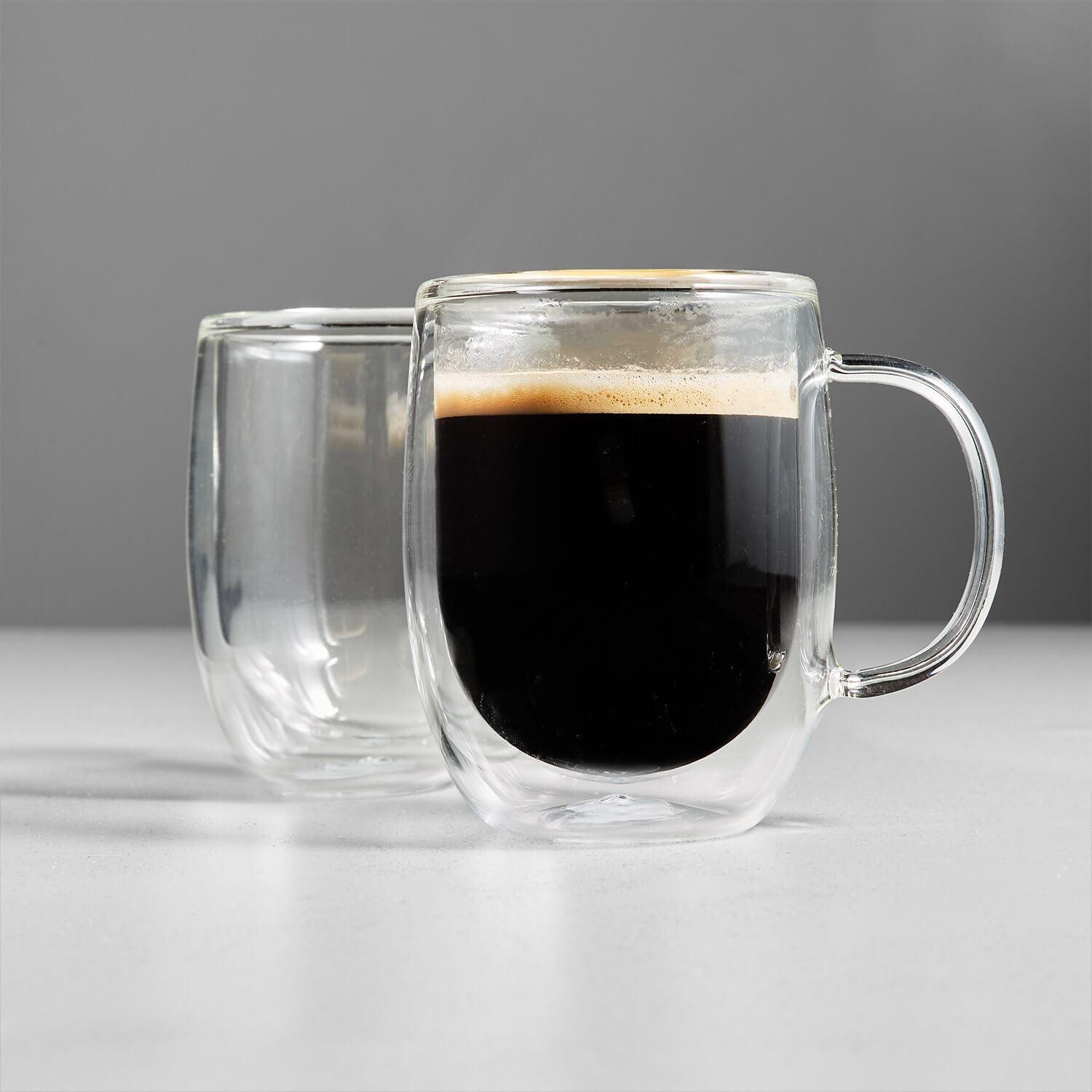 imageSur La Table DoubleWall Double Espresso Glasses Set Of 2 Clear