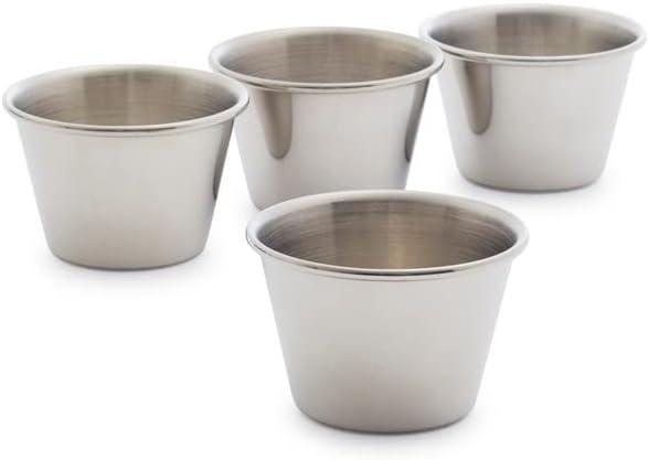imageSur La Table Stainless Steel Sauce Cups Set of 4 Silver