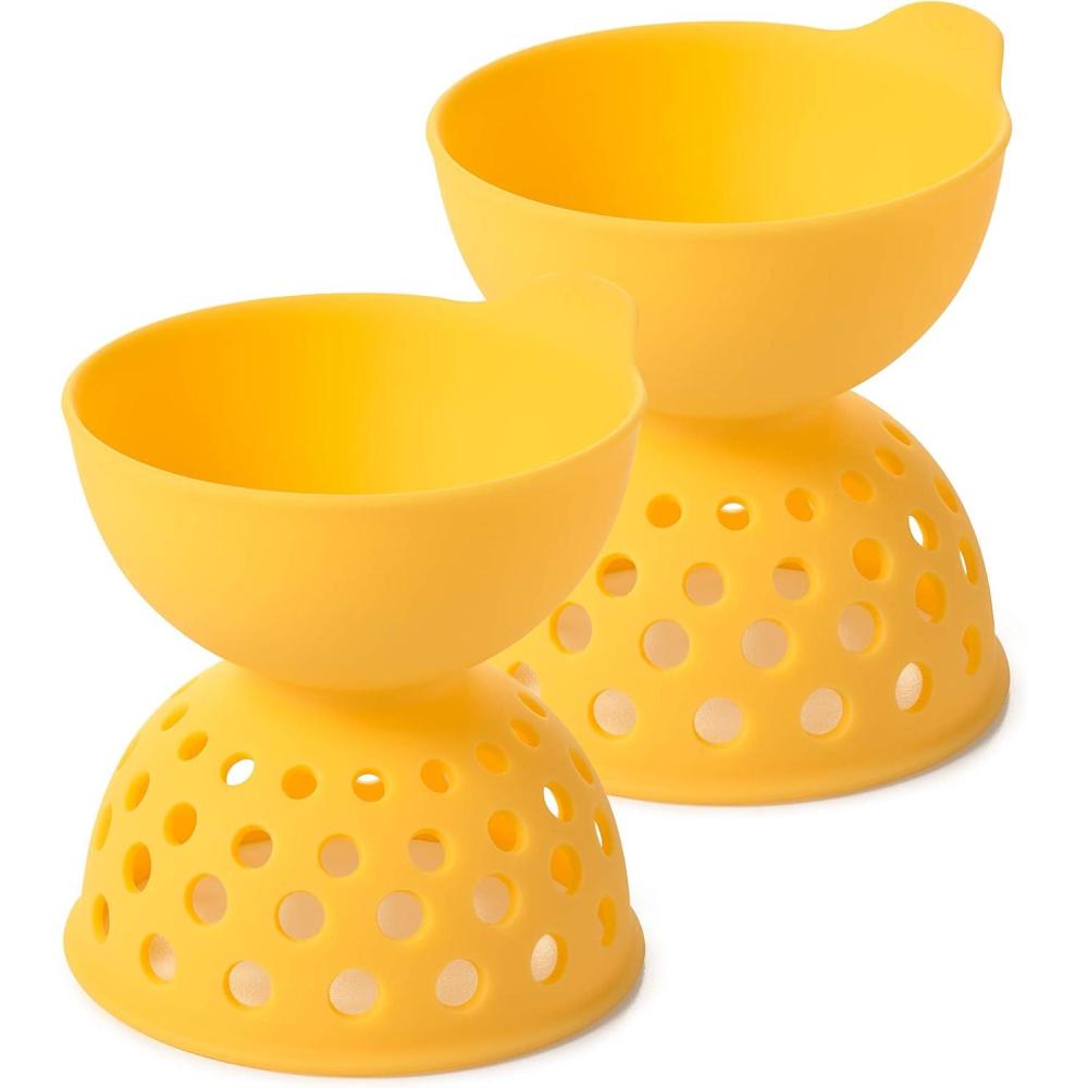 imageOXO Good Grips 2 Piece Silicone Egg Poaching Set One Size Yellow