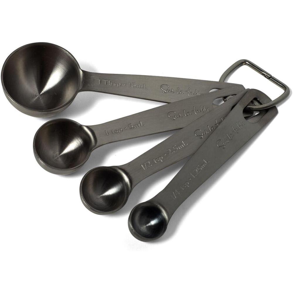 imageSur La Table Black Measuring Spoons Set of 4