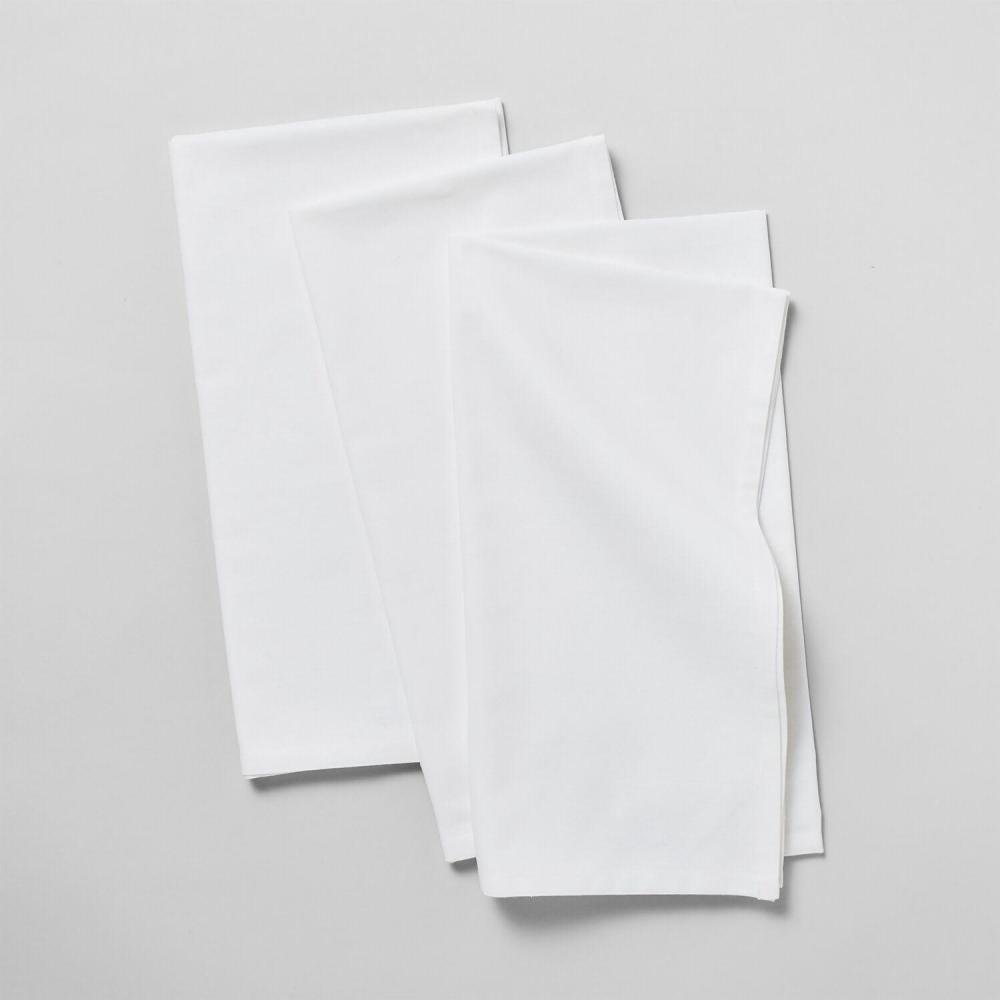 imageSur La Table Flour Sack Cotton Kitchen Towels  Set of 3 34 x 32 Machine Washable UltraAbsorbent Dish Drying amp Cleaning Cloths for Everyday Use Durable Natural Cotton