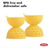OXO Good Grips 2 Piece Silicone Egg Poaching Set, One Size, Yellow