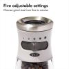 OXO Good Grips Contoured Mess-Free Pepper Grinder, Adjustable Ceramic Grinder with Five Settings, Black Pepper Mill for Home and Kitchen, Spice Tool and Kitchen Gadget(Gray)