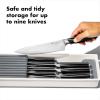 OXO Good Grips Drawer, Large Expandable Kitchen Tool Organizer, White(Compact (Pack of 1))