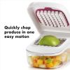 OXO Good Grips Vegetable and Onion Chopper with Easy Pour Opening White(One Size (Pack of 12))