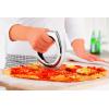 Rösle 12718 Stainless Steel Round-Handle Pizza Cutter Wheel with Thumb Leverage 7.9 in.(Wheel)