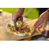 Rösle 12718 Stainless Steel Round-Handle Pizza Cutter Wheel with Thumb Leverage 7.9 in.(Wheel)