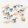 Sur La Table 3D Dinosaur Cookie Cutter 7-Piece Set, Silver