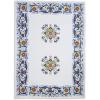 Sur La Table Deruta-Style Linen Kitchen Towel, Blue