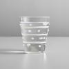 Sur La Table Dot & Dash Tumbler, White