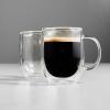 Sur La Table Double-Wall Double Espresso Glasses, Set Of 2, Clear