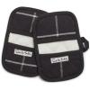 Sur La Table Windowpane Mini Mitts, Set of 2, Black