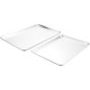 Nordic Ware Extra Large Baking Sheet, 21 x 15 inches, XL Big sheet pan Natural Uncoated Aluminum, Reinforced Steel Rim Prevents Warping, 1pk Big Sheet(Half and Big Sheet)