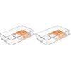 OXO Good Grips Fridge Organization Bin 8 in x 14 in – for Cheese, Meat, Fish and More(8 in x 14 in (Pack of 2))