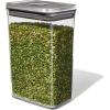 OXO Steel POP Container Big Medium Square – 4.4 Qt for Flour, Sugar and More,Grey(2.7 QT/2.6 L)