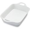 Sur La Table 1 Qt Porcelain Baking Dish – Rectangular Casserole Baker for Pasta, Roasted Veggies & Desserts, Classic White Glaze, Oven to Table, Nesting Bakeware, Dishwasher