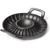 Sur La Table Cast Iron Shrimp Pan – 10″ Grill & Serve Skillet with Handles and Center Sauce Well – Durable Cookware for Seafood & Dipping Sauces