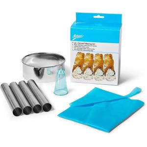 Ateco 7-Piece Cannoli Making Kit, Blue