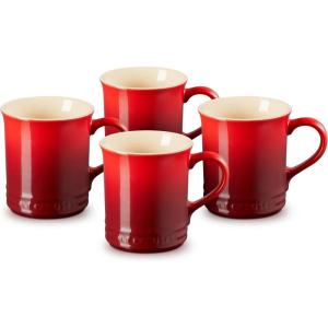 Le Creuset Stoneware Vancouver Mug, 14 oz., Artichaut(Cerise)