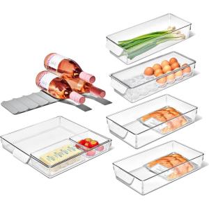 OXO Good Grips Adjustable Fridge Shelf Riser(8 Count(Pack of 1))