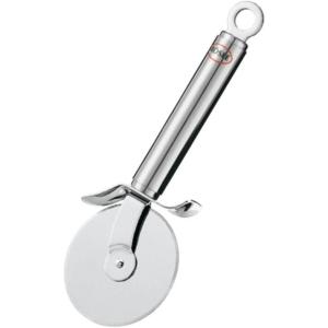 Rösle 12718 Stainless Steel Round-Handle Pizza Cutter Wheel with Thumb Leverage 7.9 in.(Cutter)