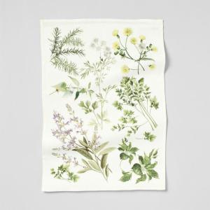 Sur La Table Botanicals Linen Kitchen Towel, Green
