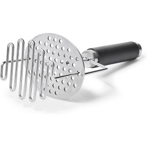 Sur La Table Dual Soft Touch Potato Masher, Silver