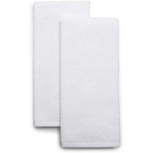 Sur La Table Organic Cotton Kitchen Towels, White