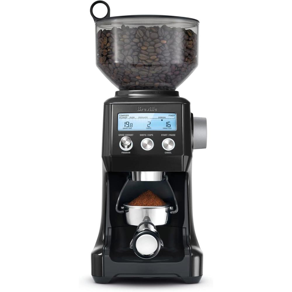 imageBreville BCG820DBL Smart Grinder Pro for Coffee and Espresso Damson BlueBlack Sesame