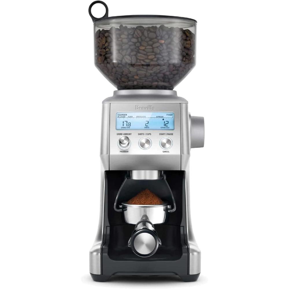 imageBreville BCG820DBL Smart Grinder Pro for Coffee and Espresso Damson BlueBrushed Stainless Steel
