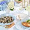 Sur La Table Hydrangea Melamine Serving Bowl, Blue
